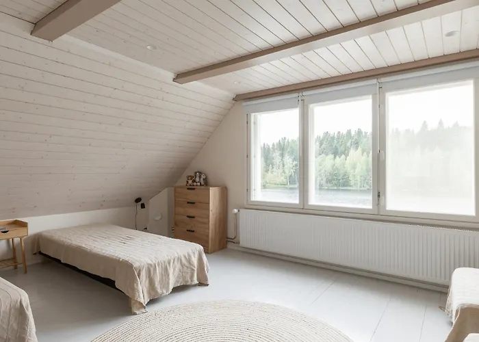 Moekki Ulkoporealtaalla Apartmán Uurainen